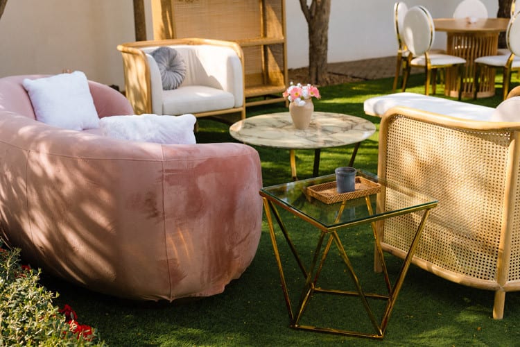 Cascade Loveseat - Blush view 6