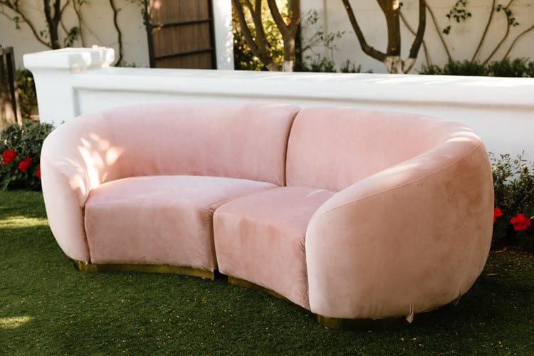 Cascade Loveseat - Blush view 5