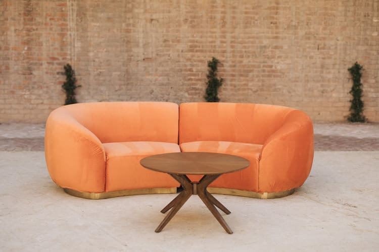 Cascade Loveseat - Rust view 3