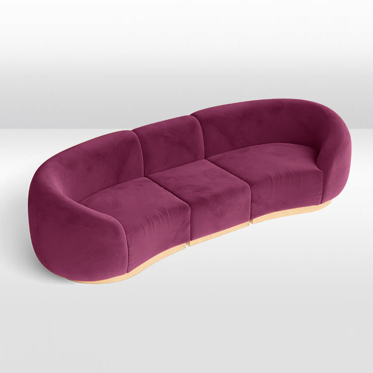 Cascade Sofa - Berry view 2