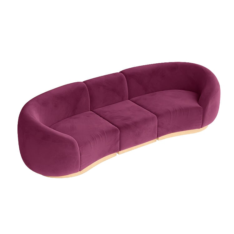Cascade Sofa - Berry