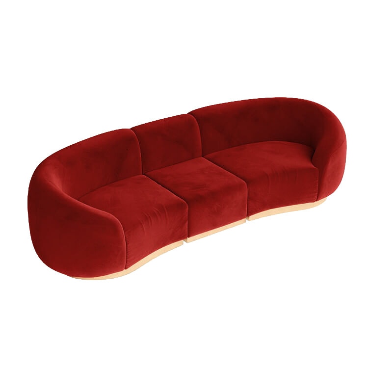Cascade Sofa - Crimson
