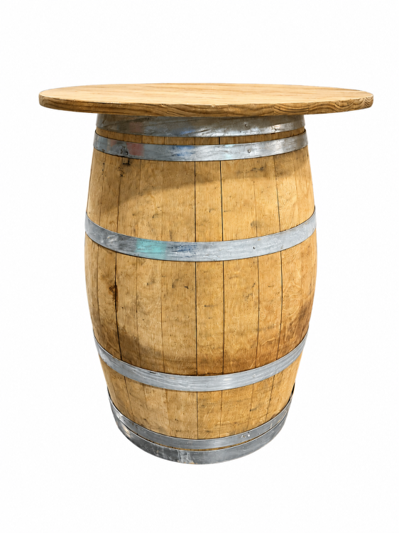 Wood Barrel Cocktail Table