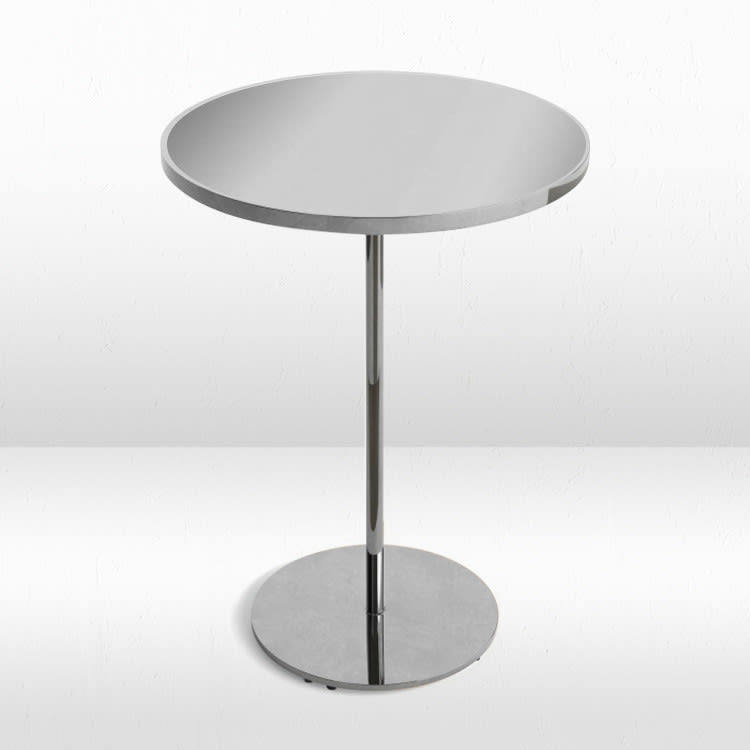 Virtu Silver Cocktail Table / Silver Mirror Top view 2