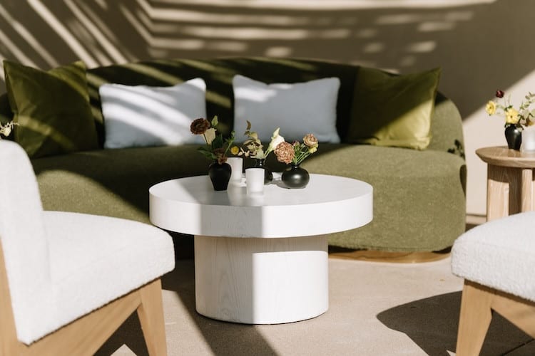 Coco Boucle Sofa - Moss view 2
