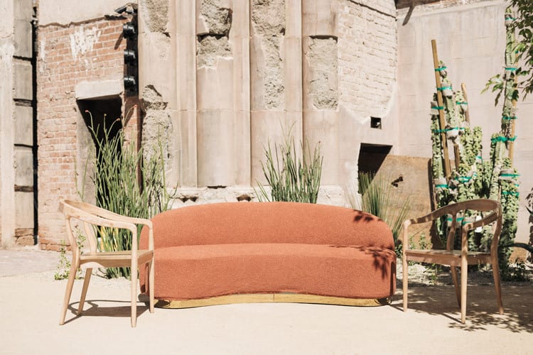 Coco Boucle Sofa - Rust view 2