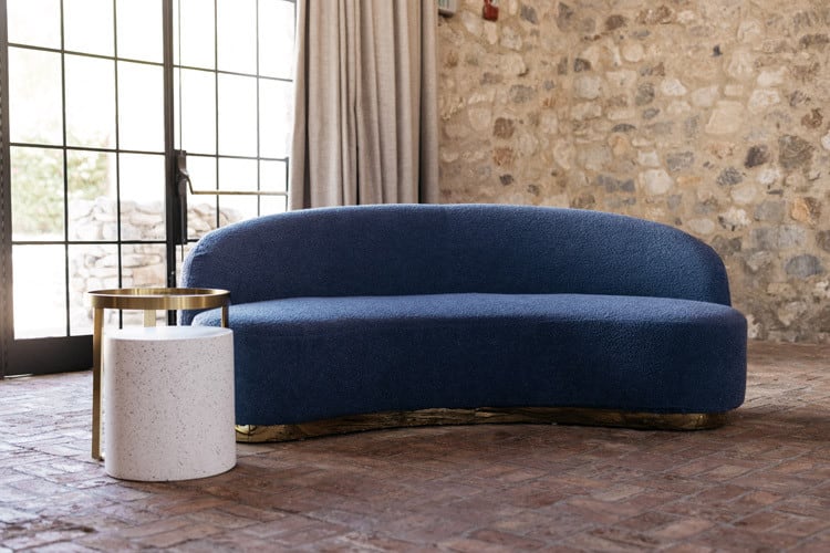Coco Boucle Sofa - Sapphire view 3