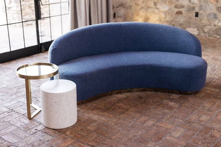 Coco Boucle Sofa - Sapphire view 2