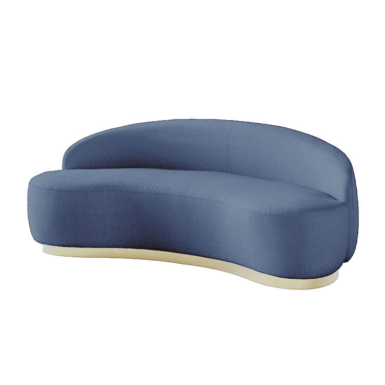 Coco Boucle Sofa - Sapphire