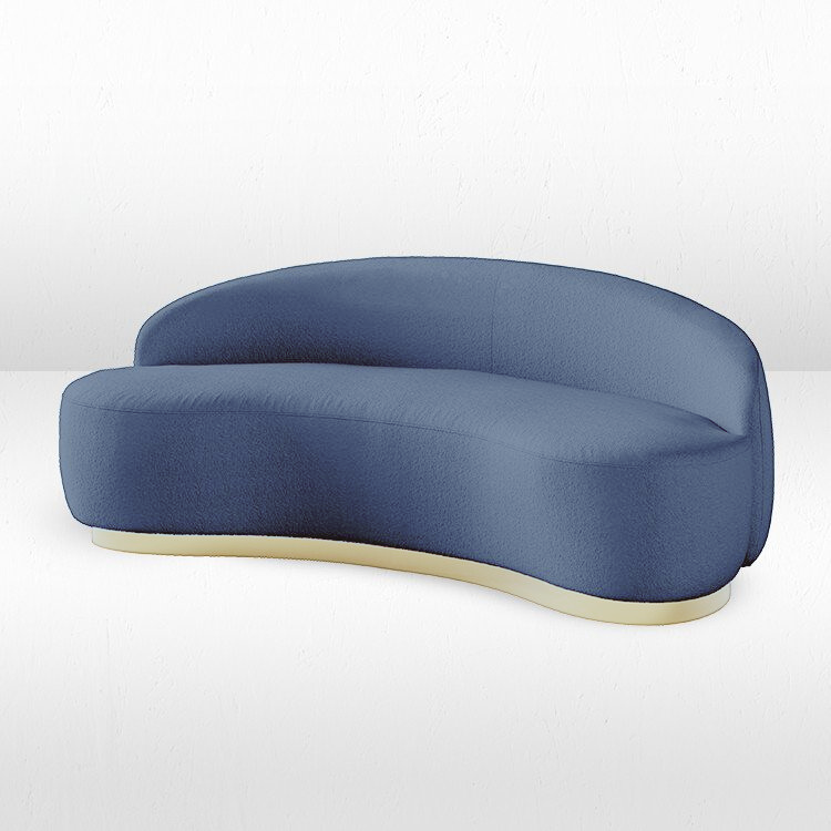 Coco Boucle Sofa - Sapphire view 7