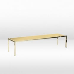 Bentley Coffee Table - Gold Frame / Gold Mirror Top view 2