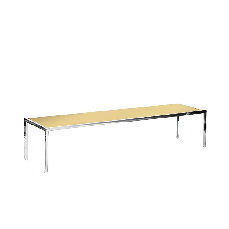 Bentley Coffee Table - Silver Frame / Gold Mirror Top