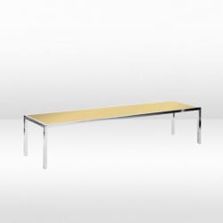 Bentley Coffee Table - Silver Frame / Gold Mirror Top view 2