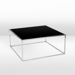 Carlton Silver Coffee Table / Black Matte Top view 2