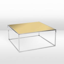 Carlton Silver Coffee Table / Gold Mirror Top view 2