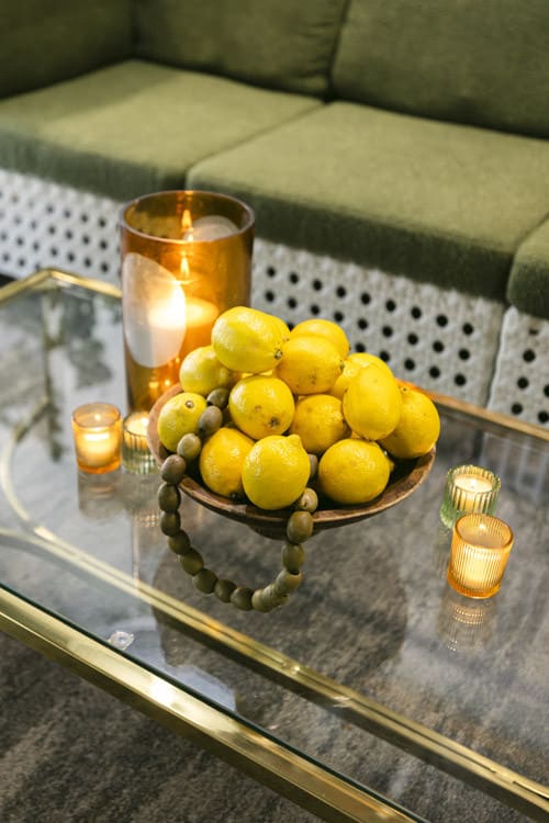 Diana Gold Coffee Table / Clear Top view 7
