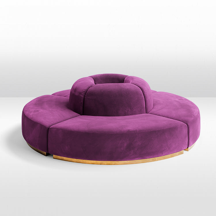 Colette Circle Sofa - Berry view 2