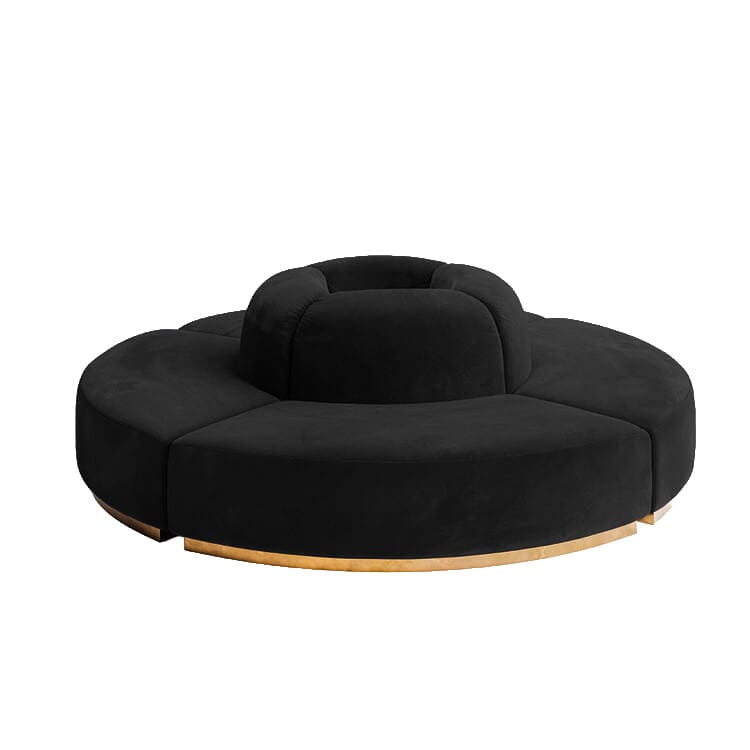 Colette Circle Sofa - Black