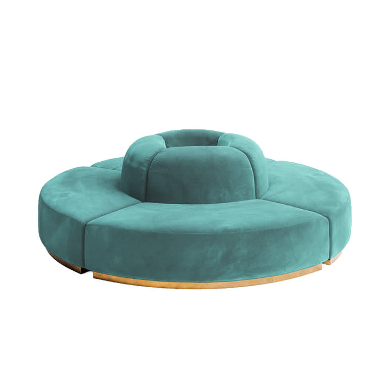 Colette Circle Sofa - Tiffany