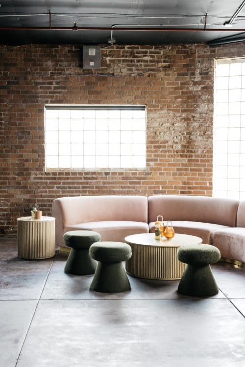 Colette Crescent Sofa - Blush view 7