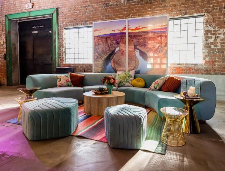 Colette Crescent Sofa - Tiffany view 3