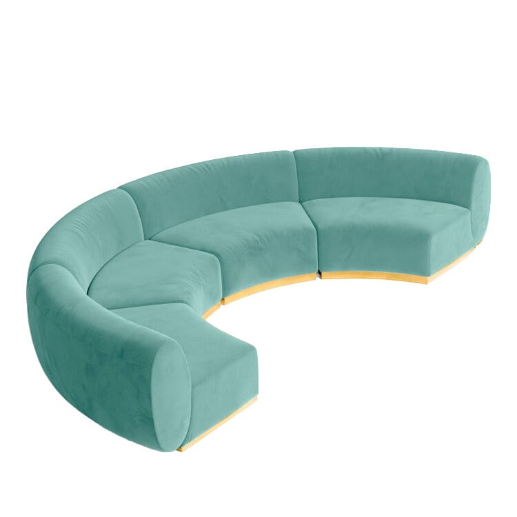 Colette Crescent Sofa - Tiffany