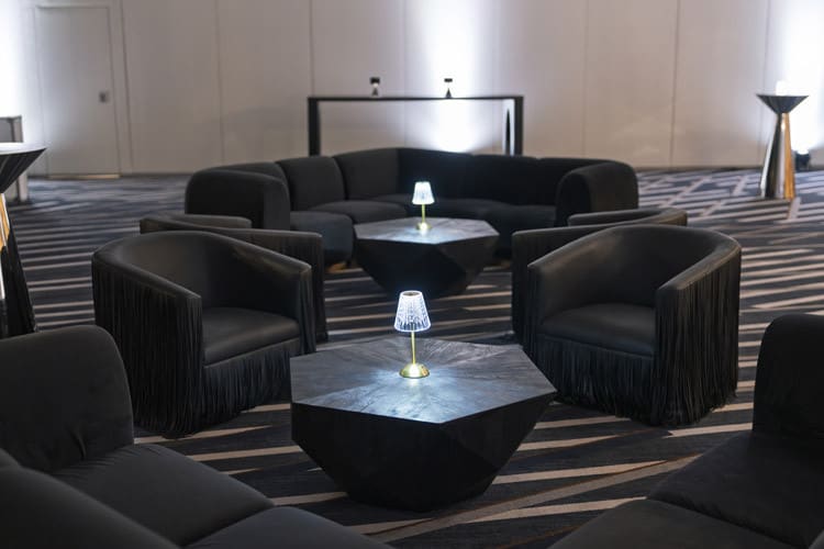 Colette L Sofa - Black view 2