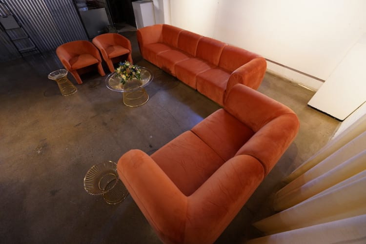 Colette Loveseat - Rust view 2