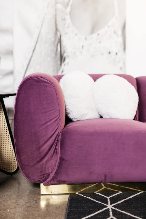 Colette Sofa - Berry view 4