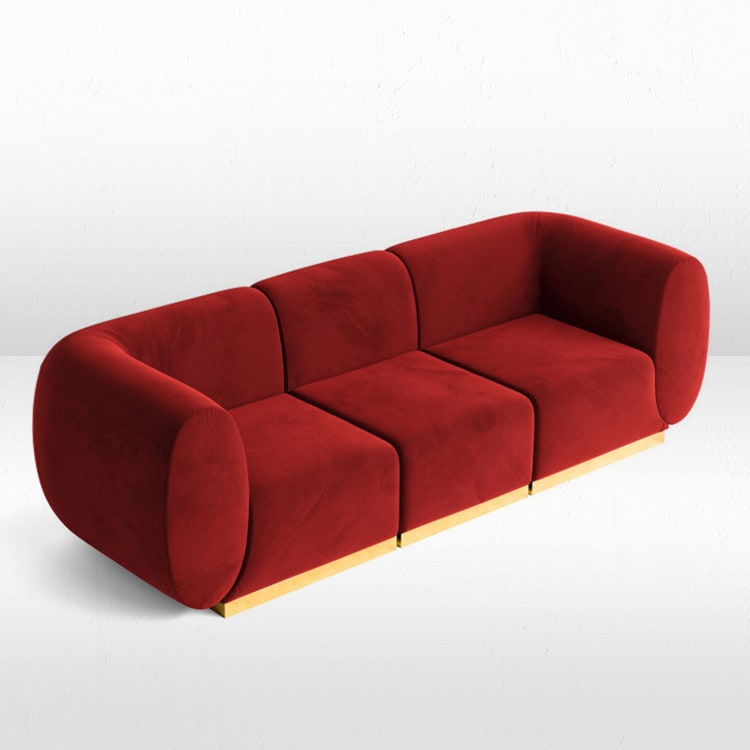 Colette Sofa - Crimson view 4