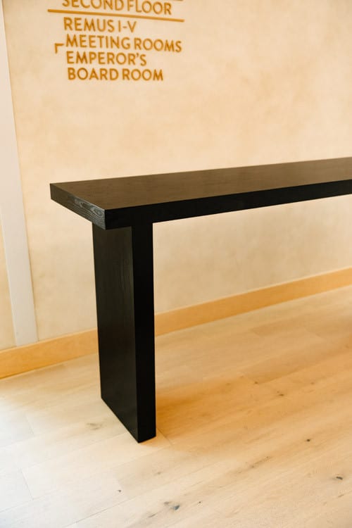 Drake Communal Table - Black view 5