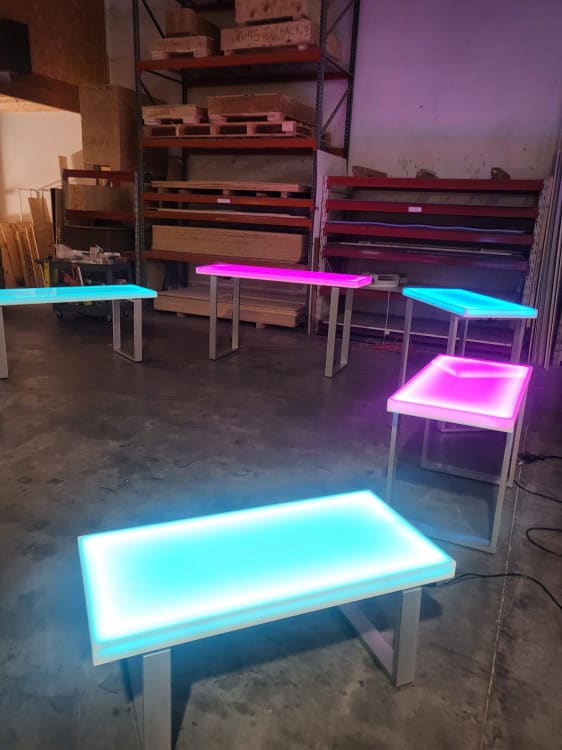6ft Glowing Communal Table view 4