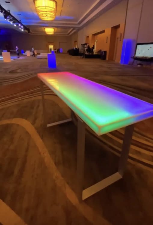 6ft Glowing Communal Table view 5