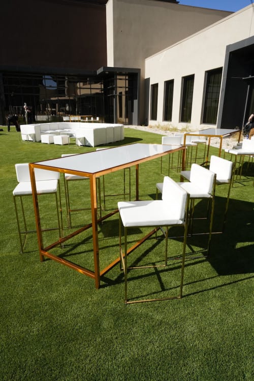 Rivington Flat Gold Communal Table - Flat Gold view 4