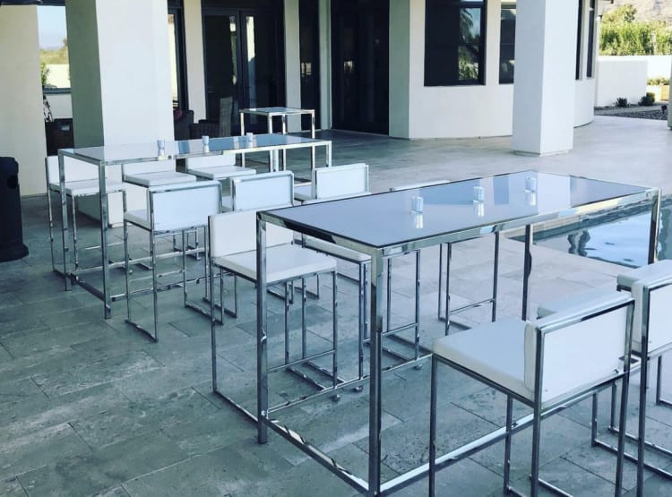Rivington Silver Communal Table - Silver view 5