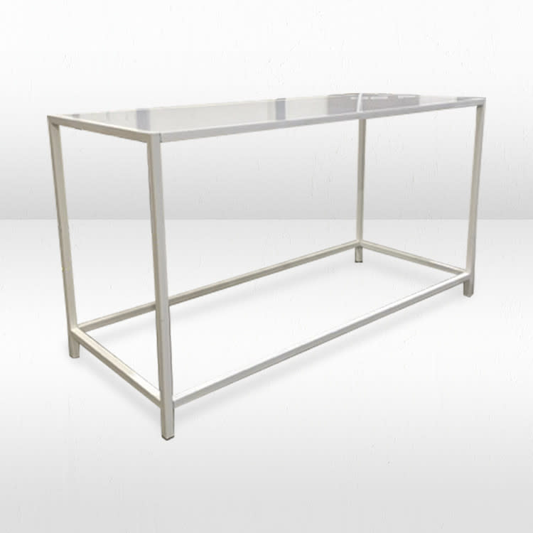 Rivington White Communal Table / White Top view 4