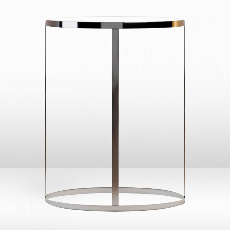 Dexter Round Cocktail Table / Clear view 2