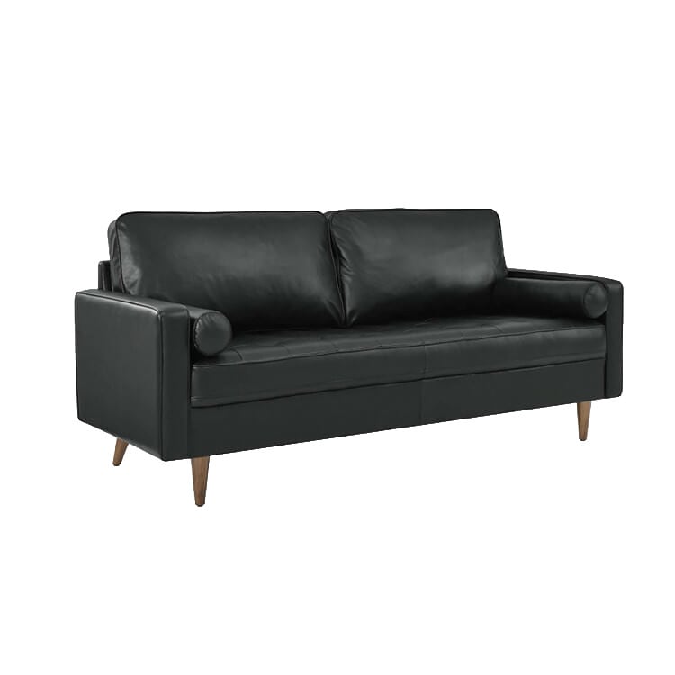 Dylan Leather Sofa - Black