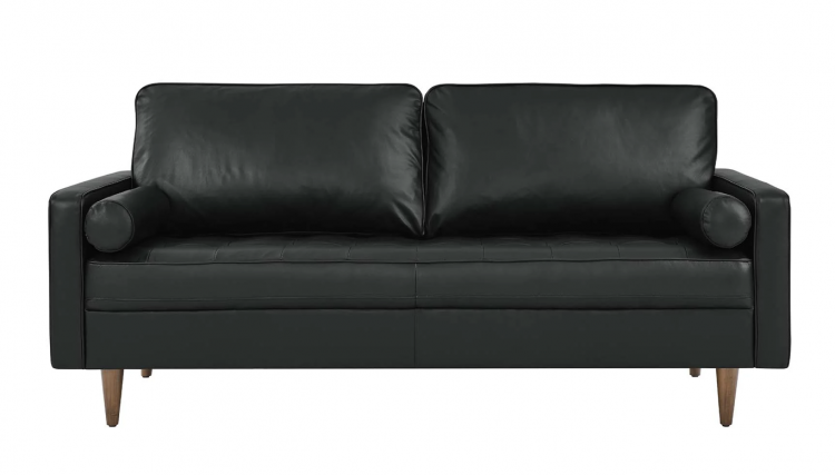 Dylan Leather Sofa - Black view 2