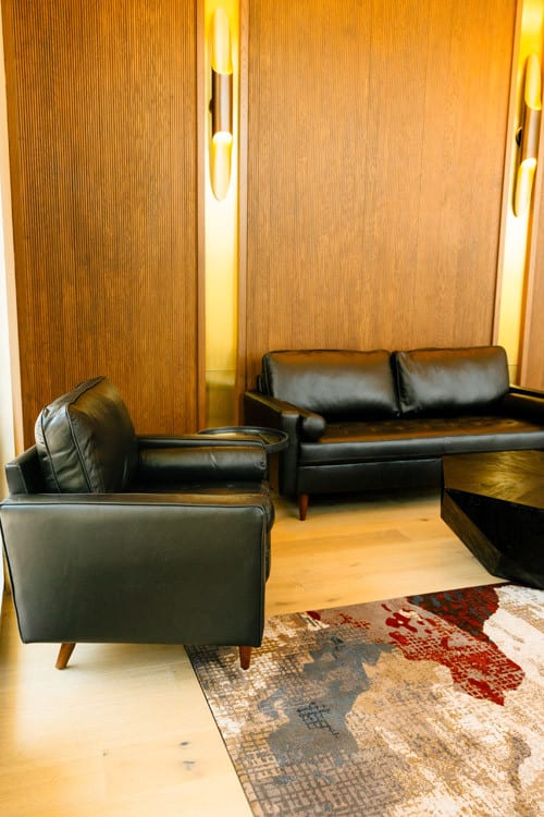 Dylan Leather Sofa - Black view 8