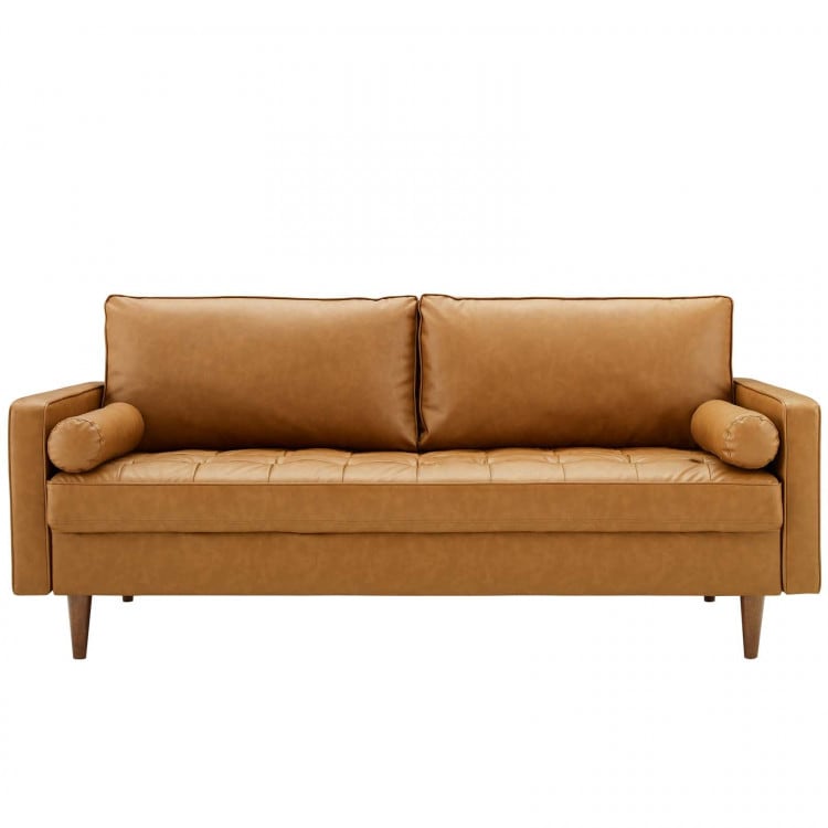 Dylan Leather Sofa - Tan view 2