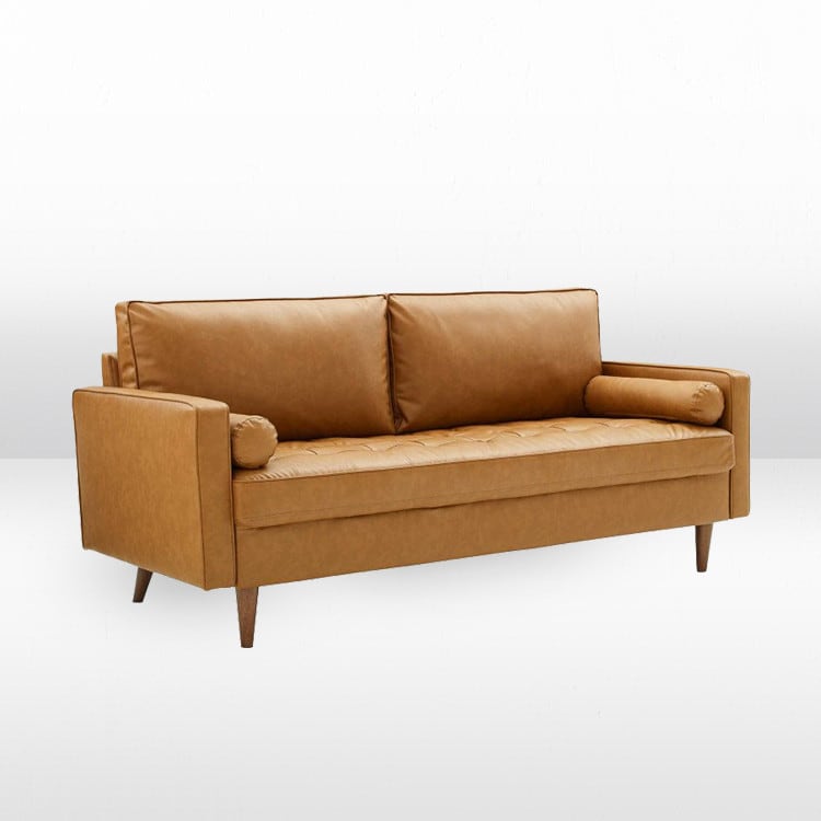 Dylan Leather Sofa - Tan view 13