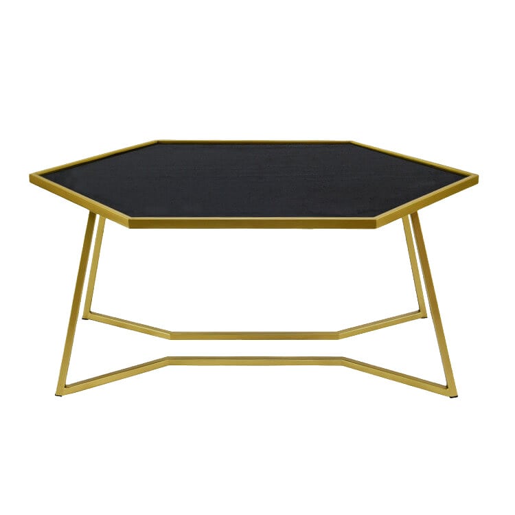 Geo Coffee Table / Black Matte Top