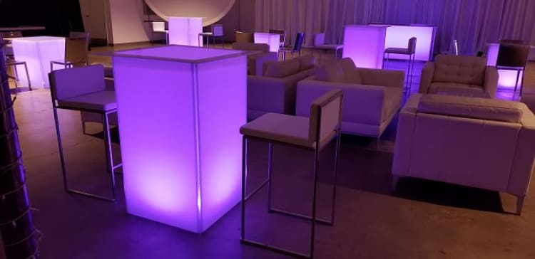 Glowing Cube Cocktail Table view 2