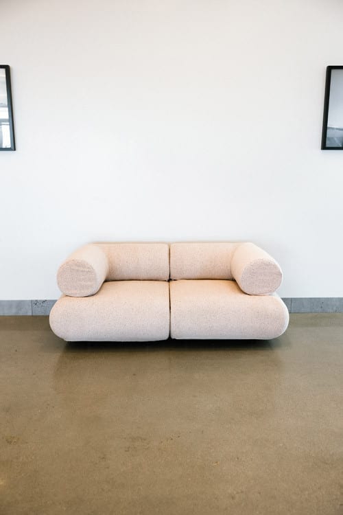 Juno Loveseat - Confetti Dusty Rose view 3