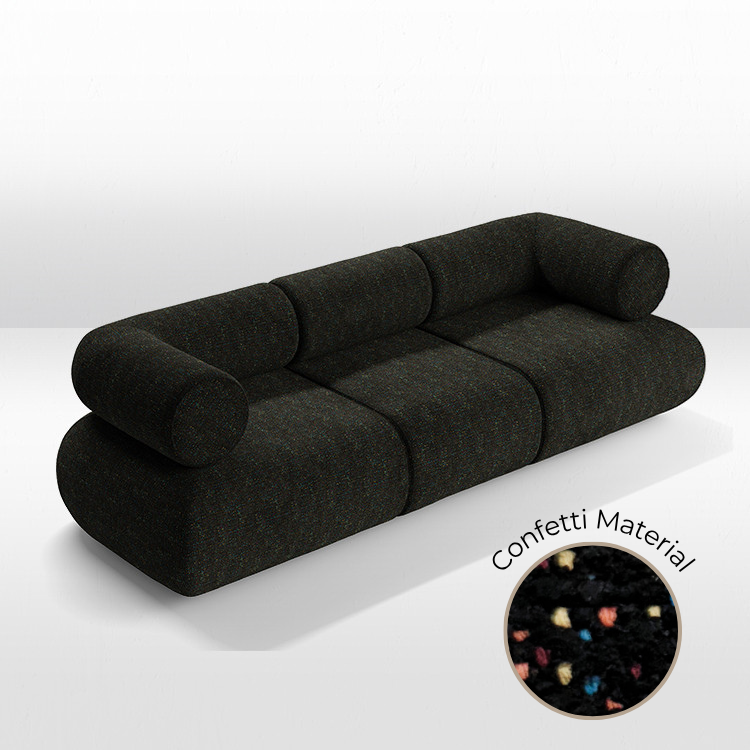 Juno Sofa - Confetti Black view 10