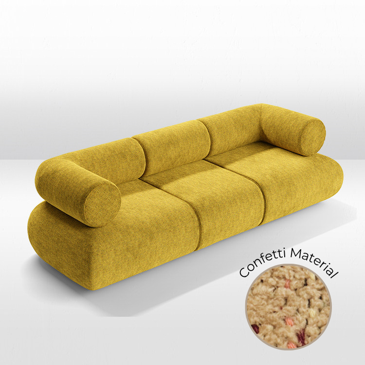 Juno Sofa - Confetti Mustard view 8