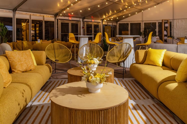 Juno Sofa - Confetti Mustard view 7