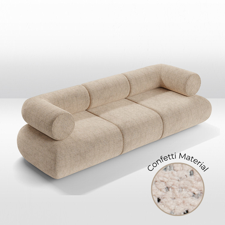 Juno Sofa - Confetti Dusty Rose view 6
