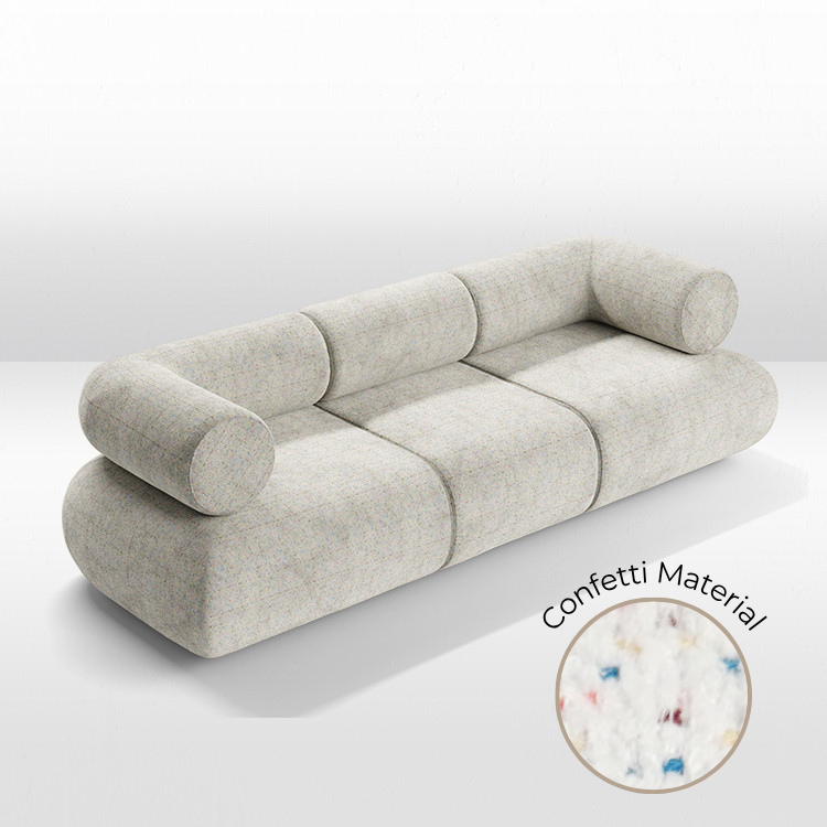 Juno Sofa - Confetti White view 10